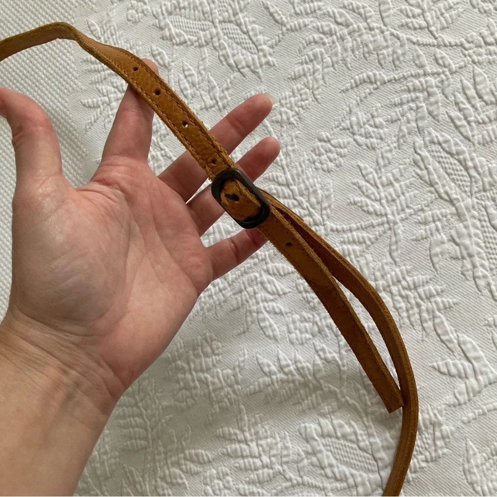 American Darling small crossbody purse topped leather calf hair western boho - Picture 9 of 16